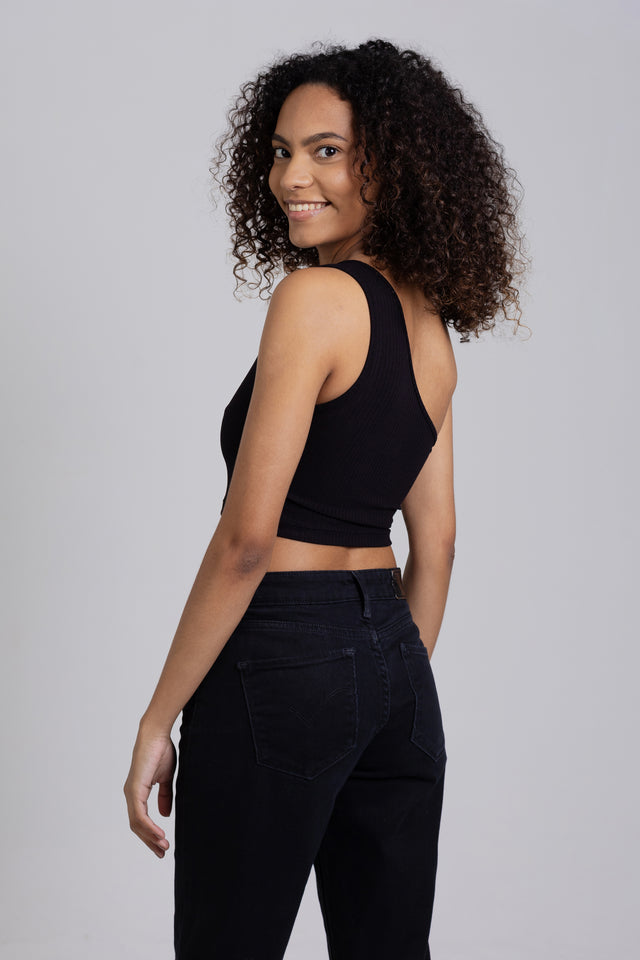 Top Cropped Canelado Vitalis
