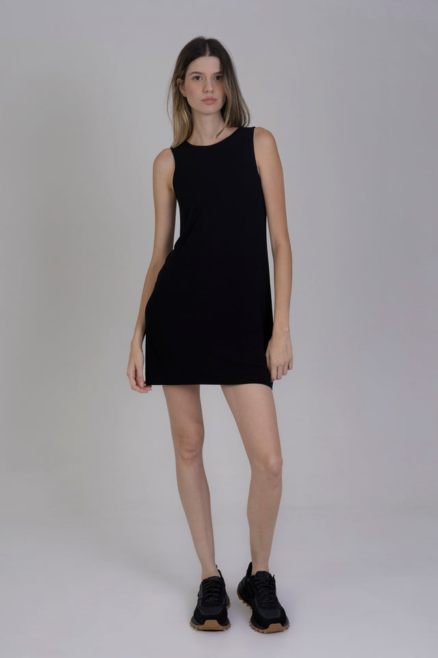 Vestido Viscose Canelado Skept